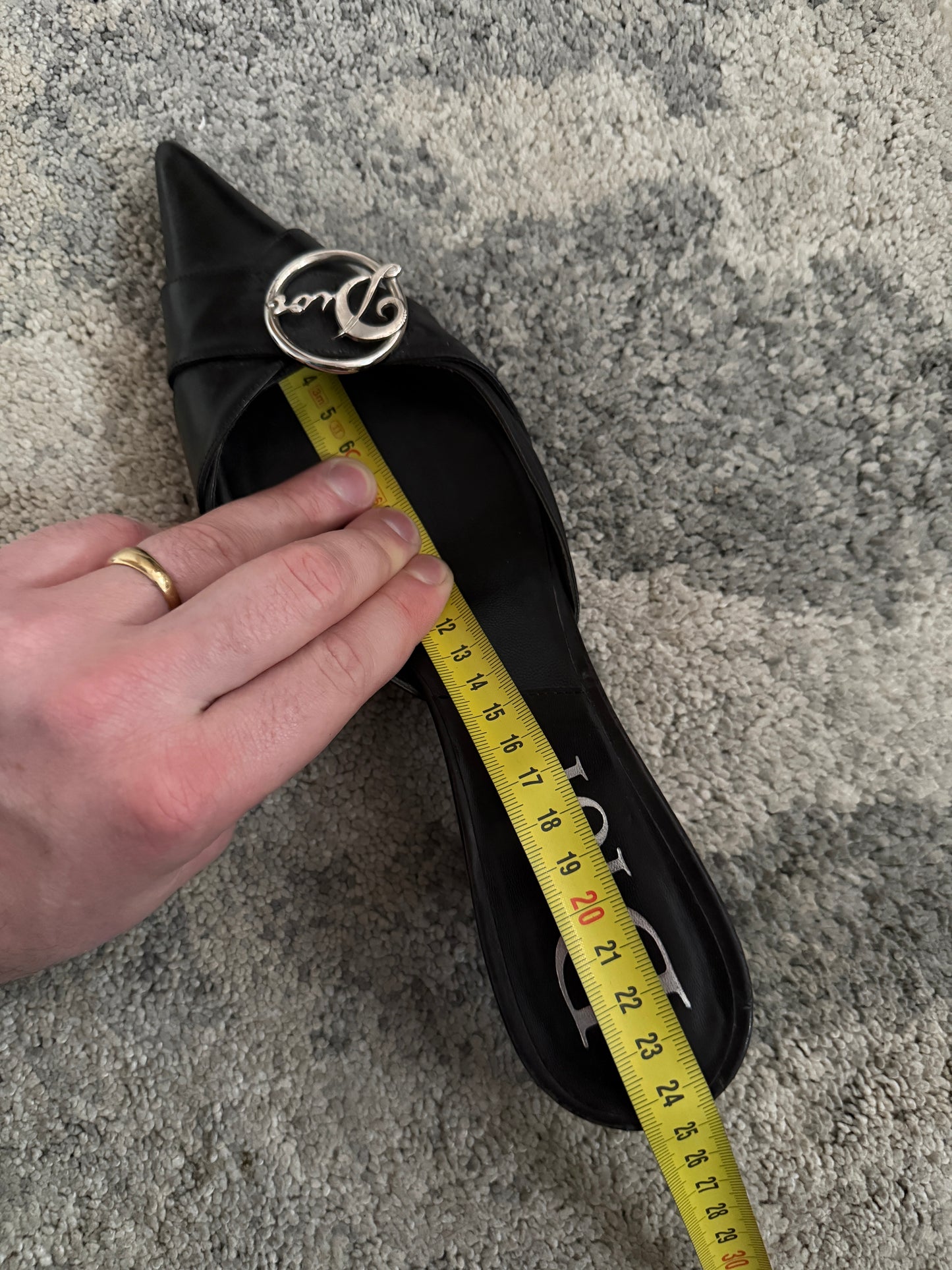 Christian Dior 2000’s leather heels mules