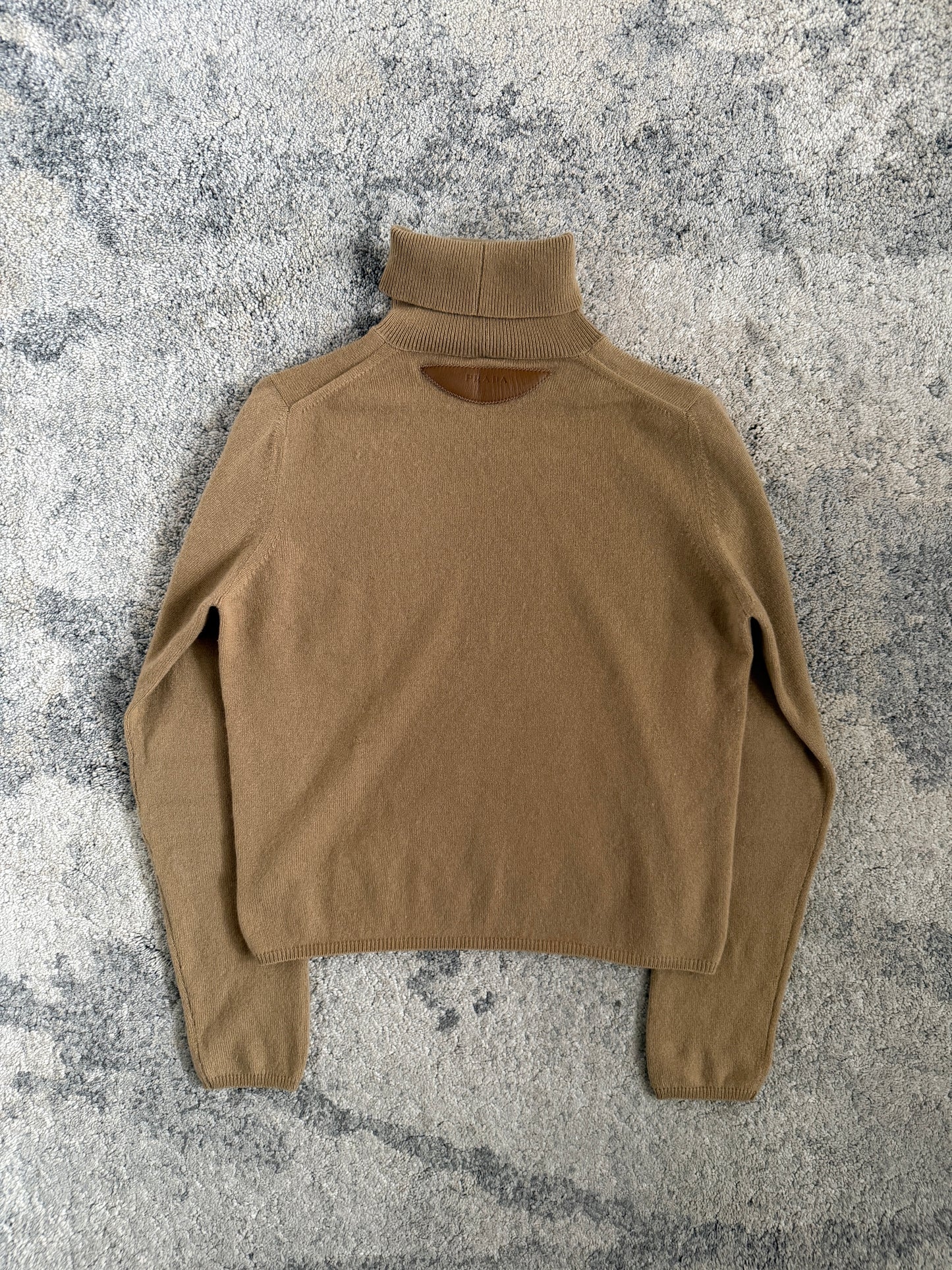 Prada FW1999 elbows pads cashmere turtleneck