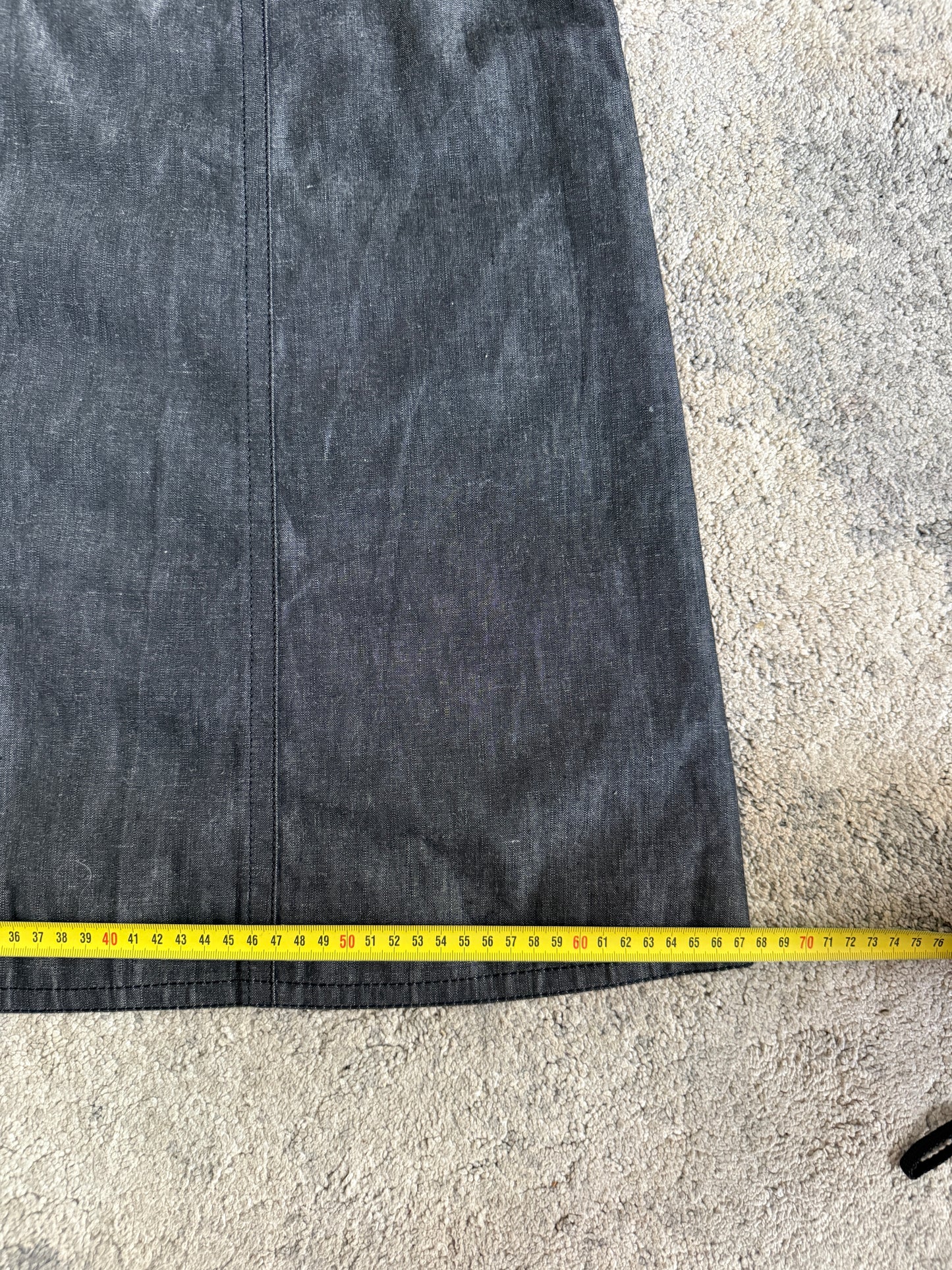 Louis Vuitton SS2002 cotton & raffy skirt
