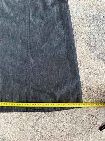 Louis Vuitton SS2002 cotton & raffy skirt
