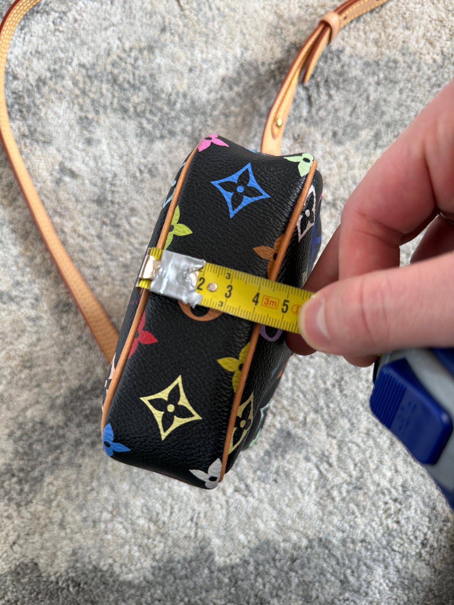 Louis Vuitton SS2003 leather crossbody bag by Takashi Murakami