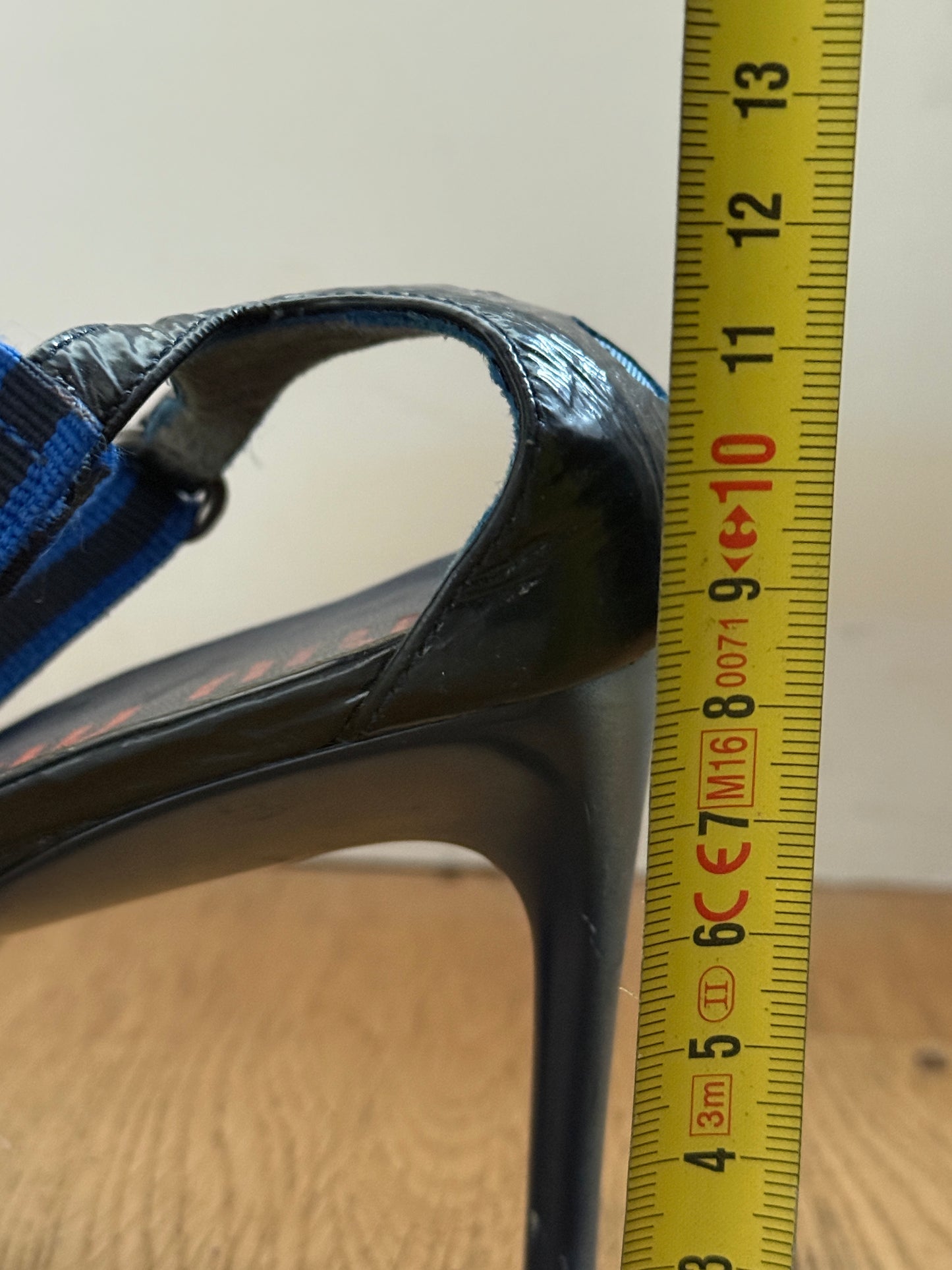 Miu Miu 1999 python & mesh heels