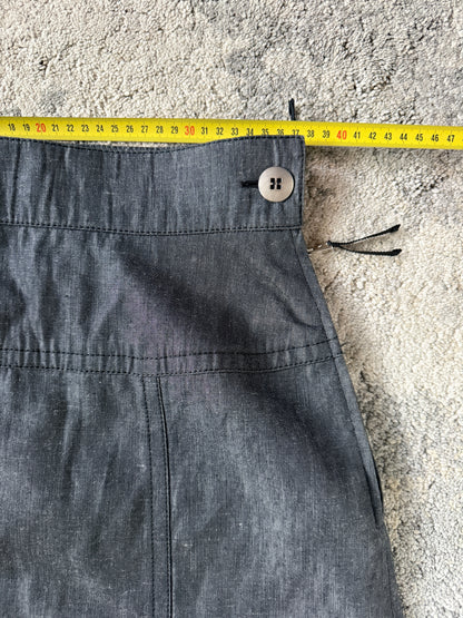 Louis Vuitton SS2002 cotton & raffy skirt