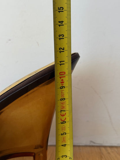 Prada SS1998 glass heels mules