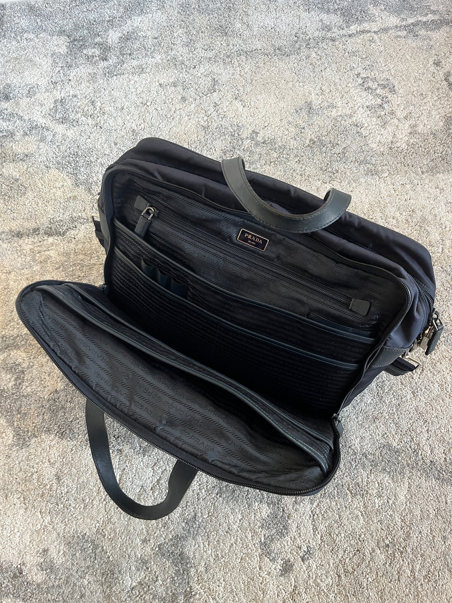 Prada 2010’s nylon briefcase bag