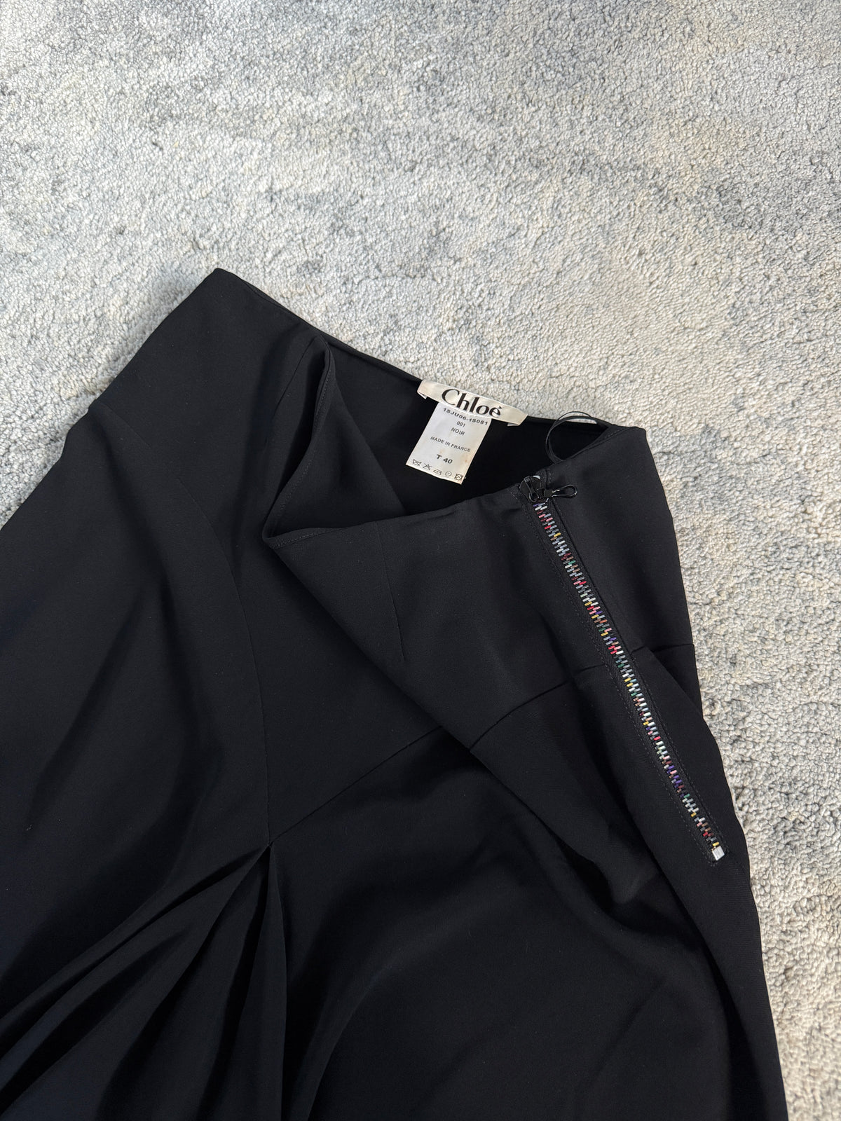 Chloé SS2001 viscose & polyester maxi skirt