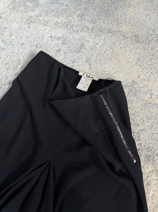 Chloé SS2001 viscose & polyester maxi skirt