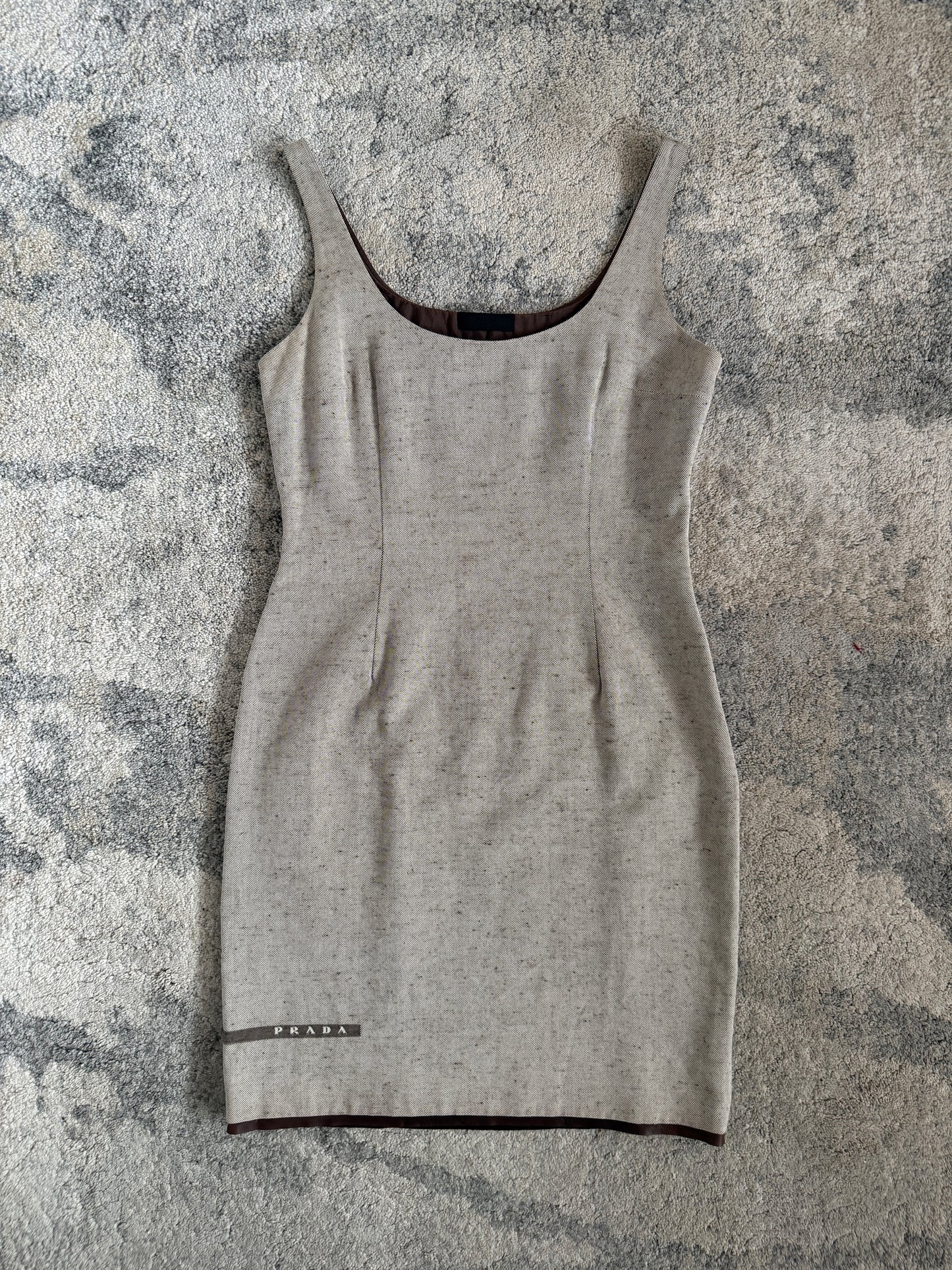 Prada SS1999 linen & cotton dress