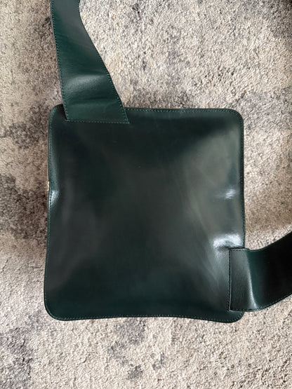 Prada SS1999 linen & leather sling bag