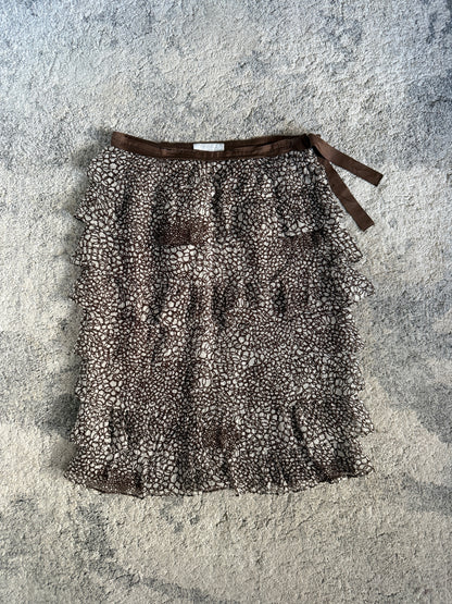 Prada FW2000 silk skirt