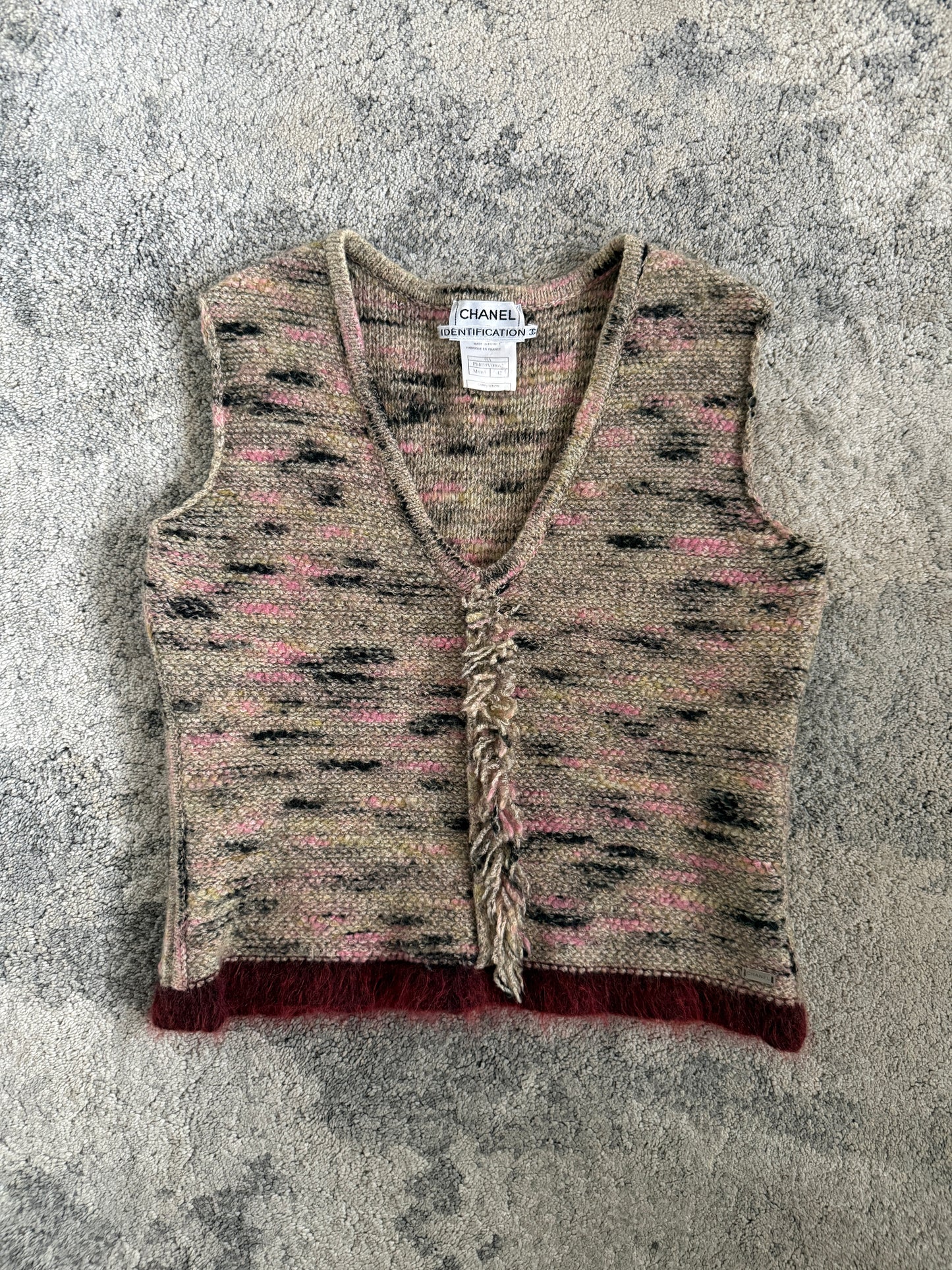 Chanel FW1999 wool tweed tank top
