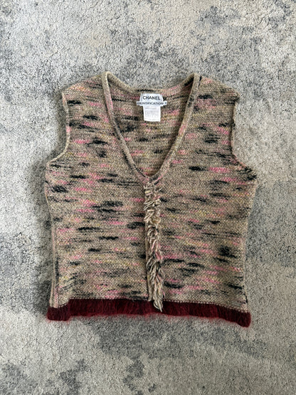 Chanel FW1999 wool tweed tank top