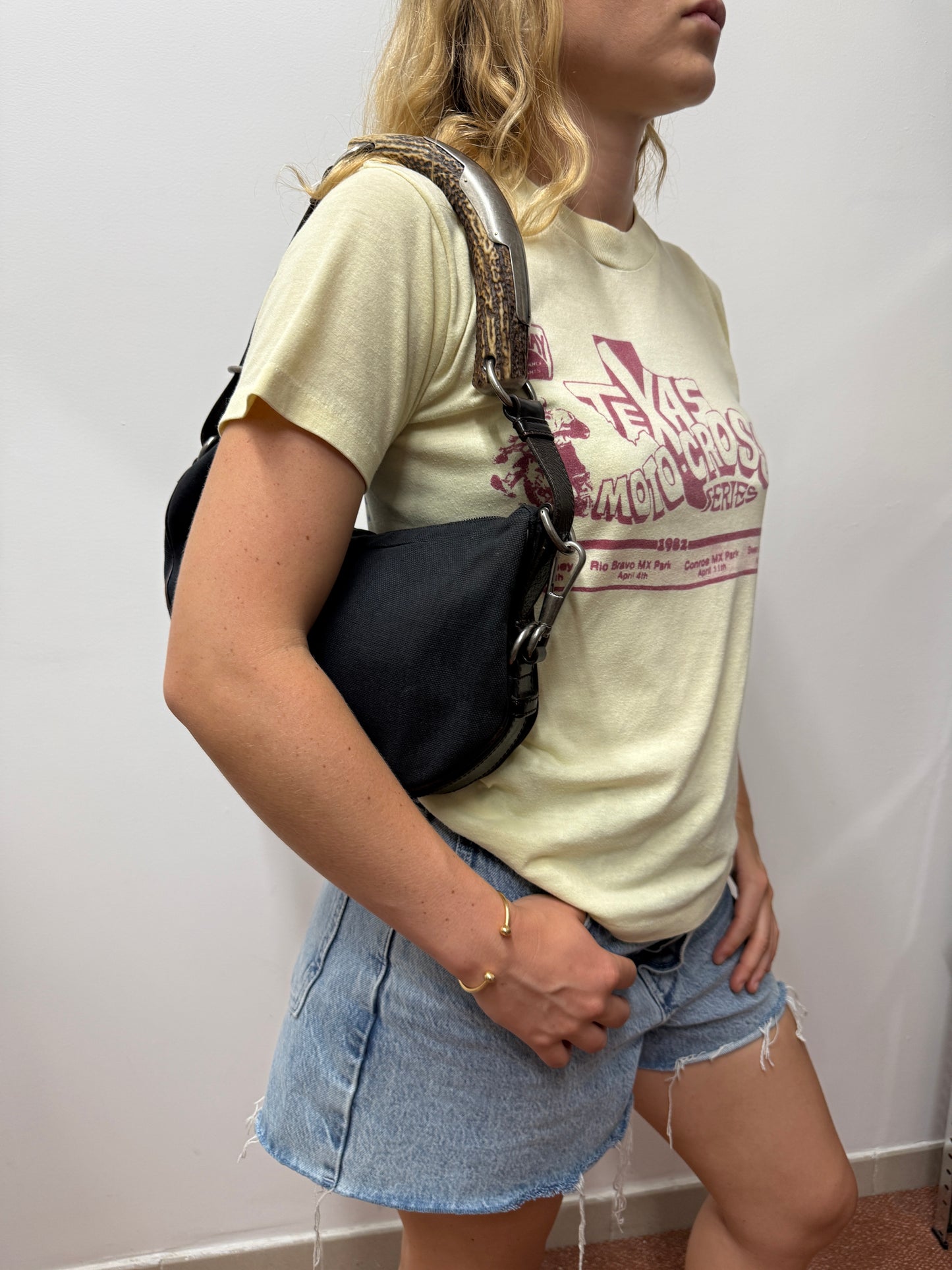 Yves Saint Laurent 2002 Mombasa cotton canvas bag