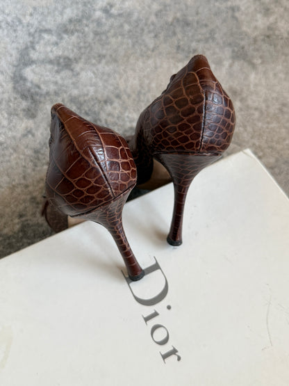 Dior 2006 Gaucho leather heels