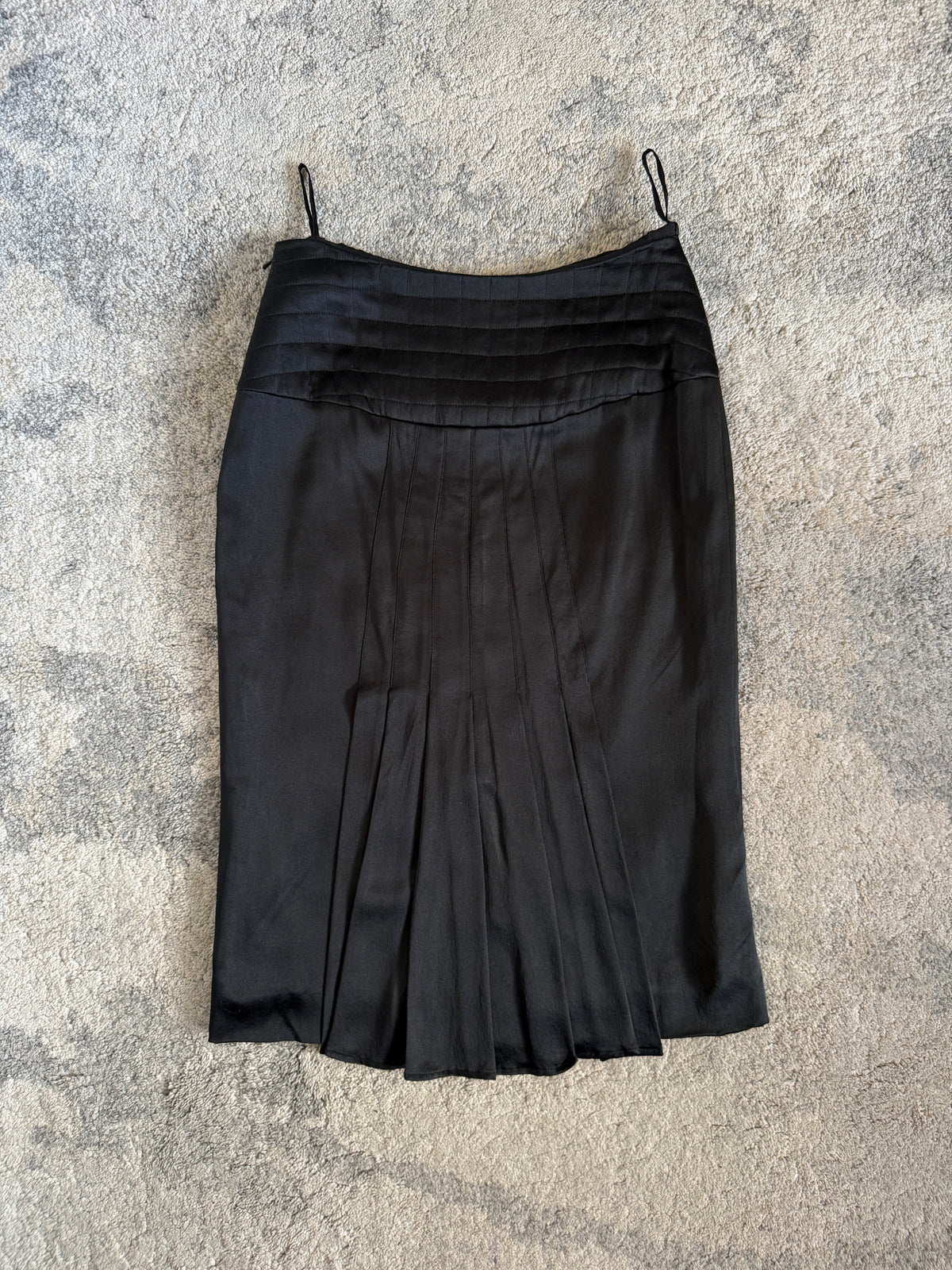 Chanel SS2002 silk skirt
