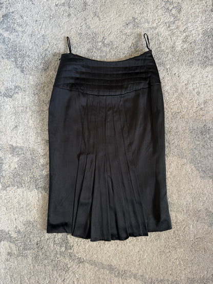 Chanel SS2002 silk skirt