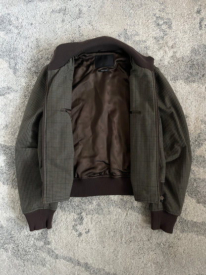 Prada FW2000 tartan nylon bomber