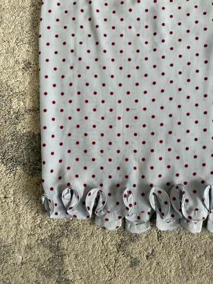 Prada SS2000 silk polkadot skirt
