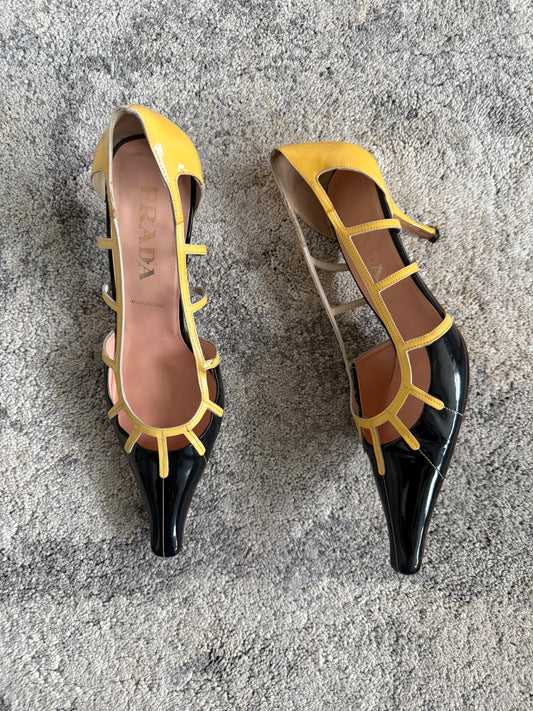 Prada 1990’s patent leather heels