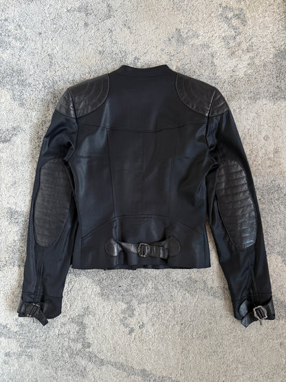 Christian Dior FW2003 wool & leather motorcycle jacket by J.Galliano