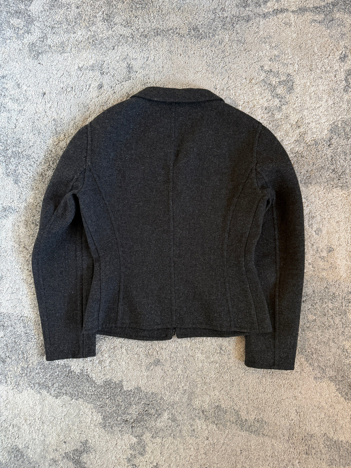 Prada 1998 wool zip shirt
