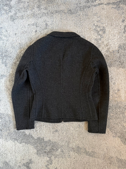 Prada 1998 wool zip shirt