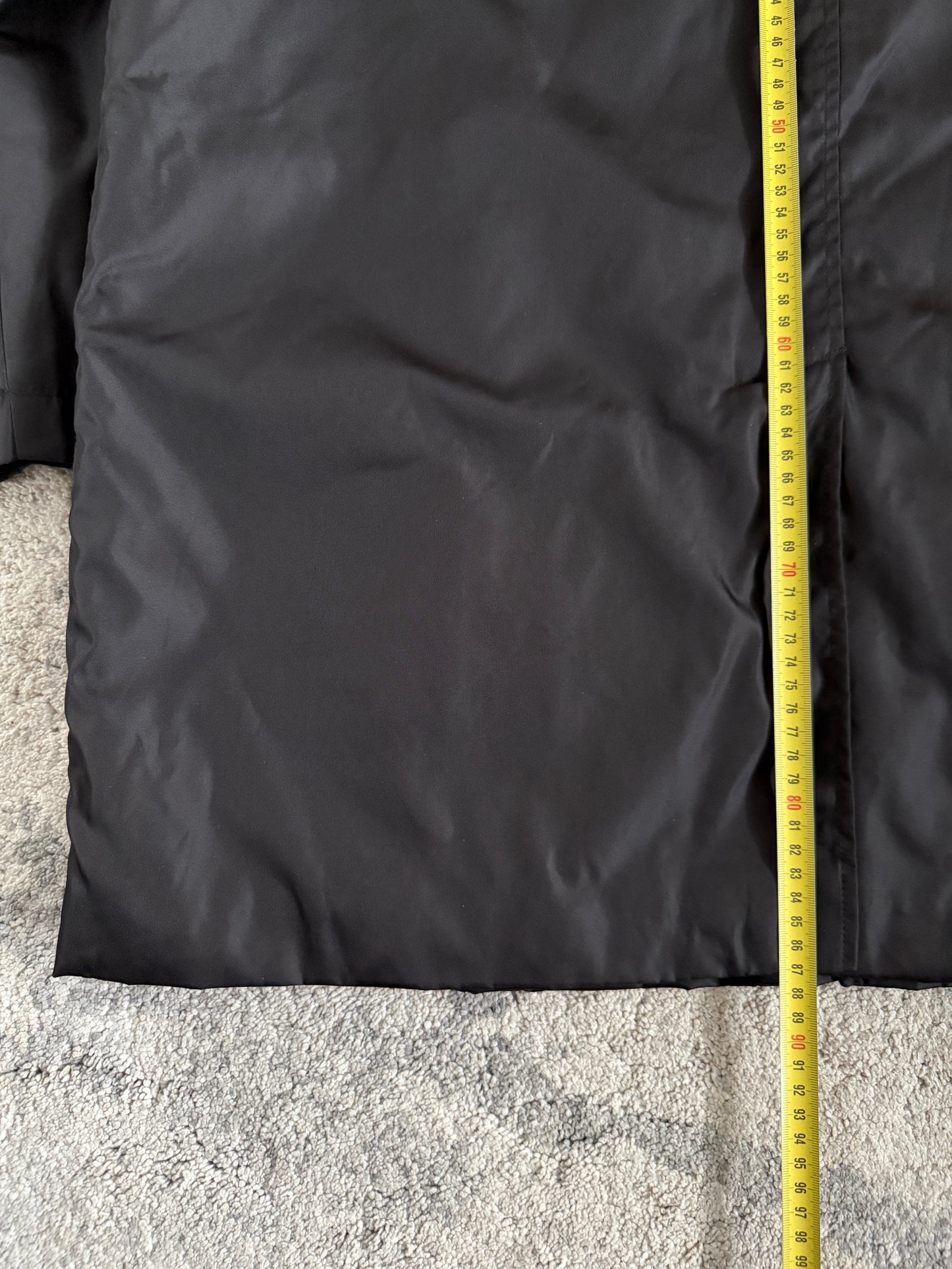 Prada 1998 nylon mid length trench