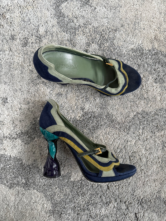 Prada SS2008 fairy suede special heels
