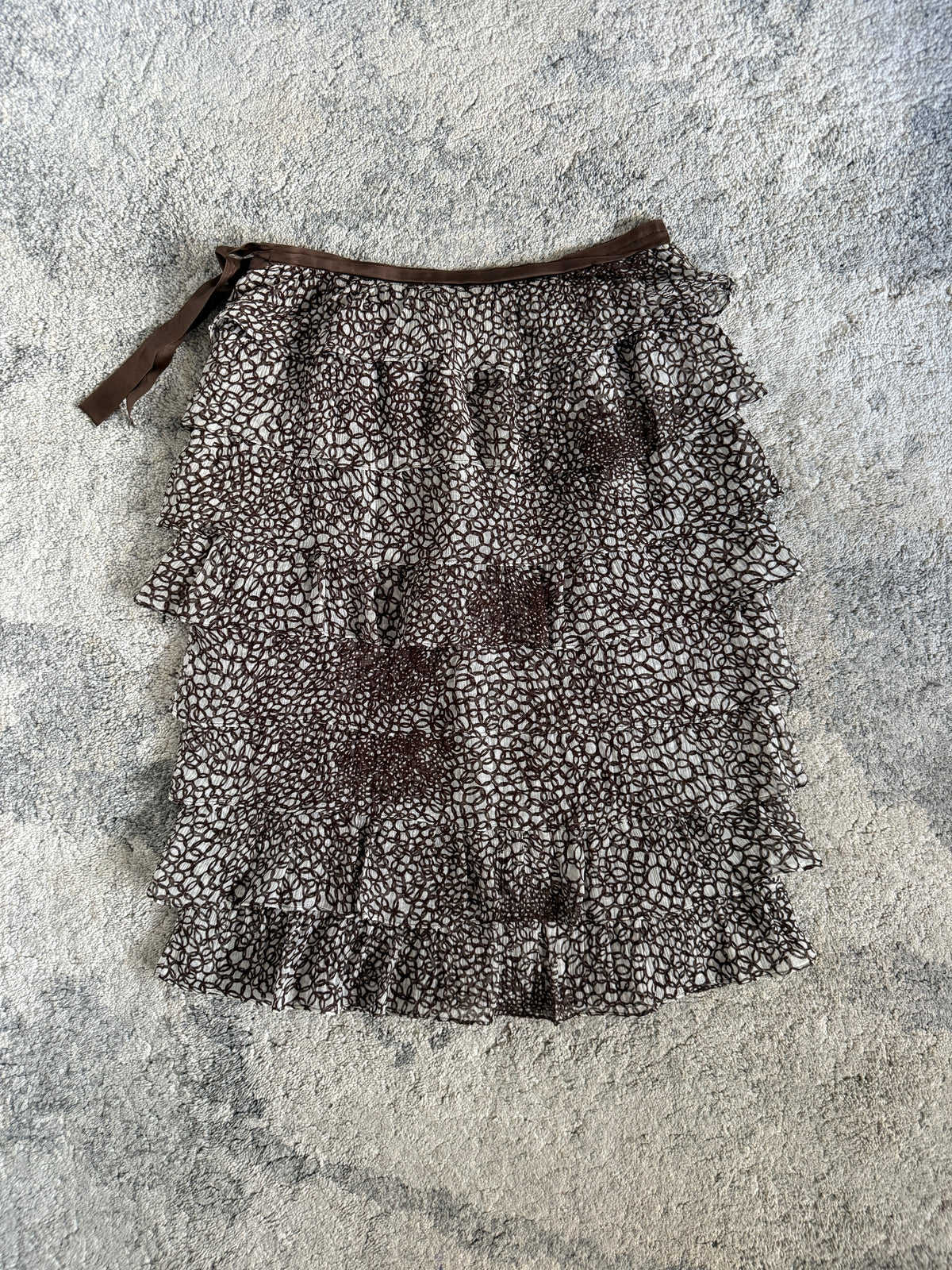 Prada FW2000 silk skirt
