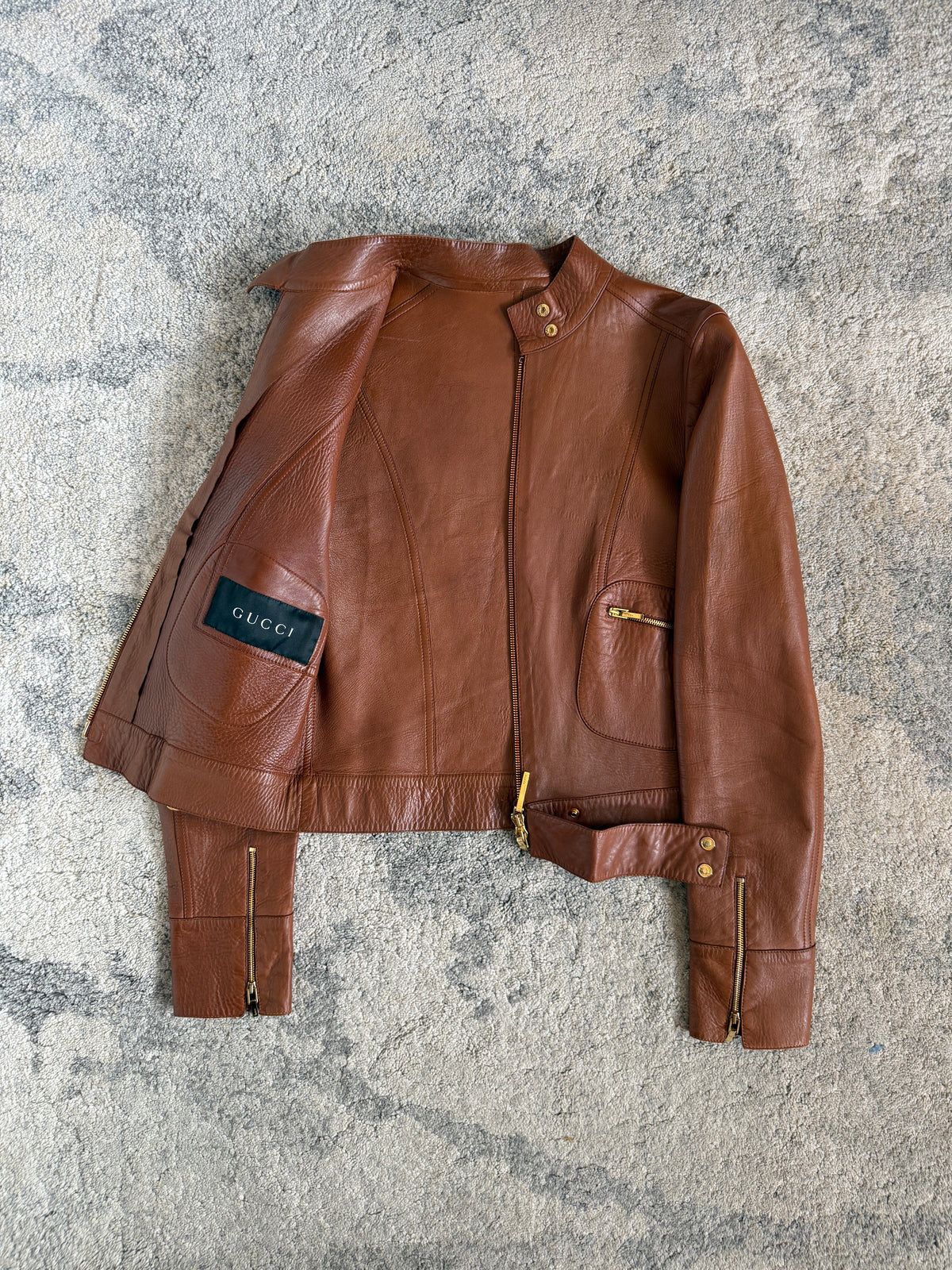 Gucci 1999 leather jacket