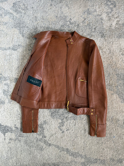 Gucci 1999 leather jacket