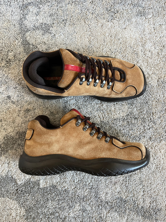 Prada FW1999 suede hiking shoes