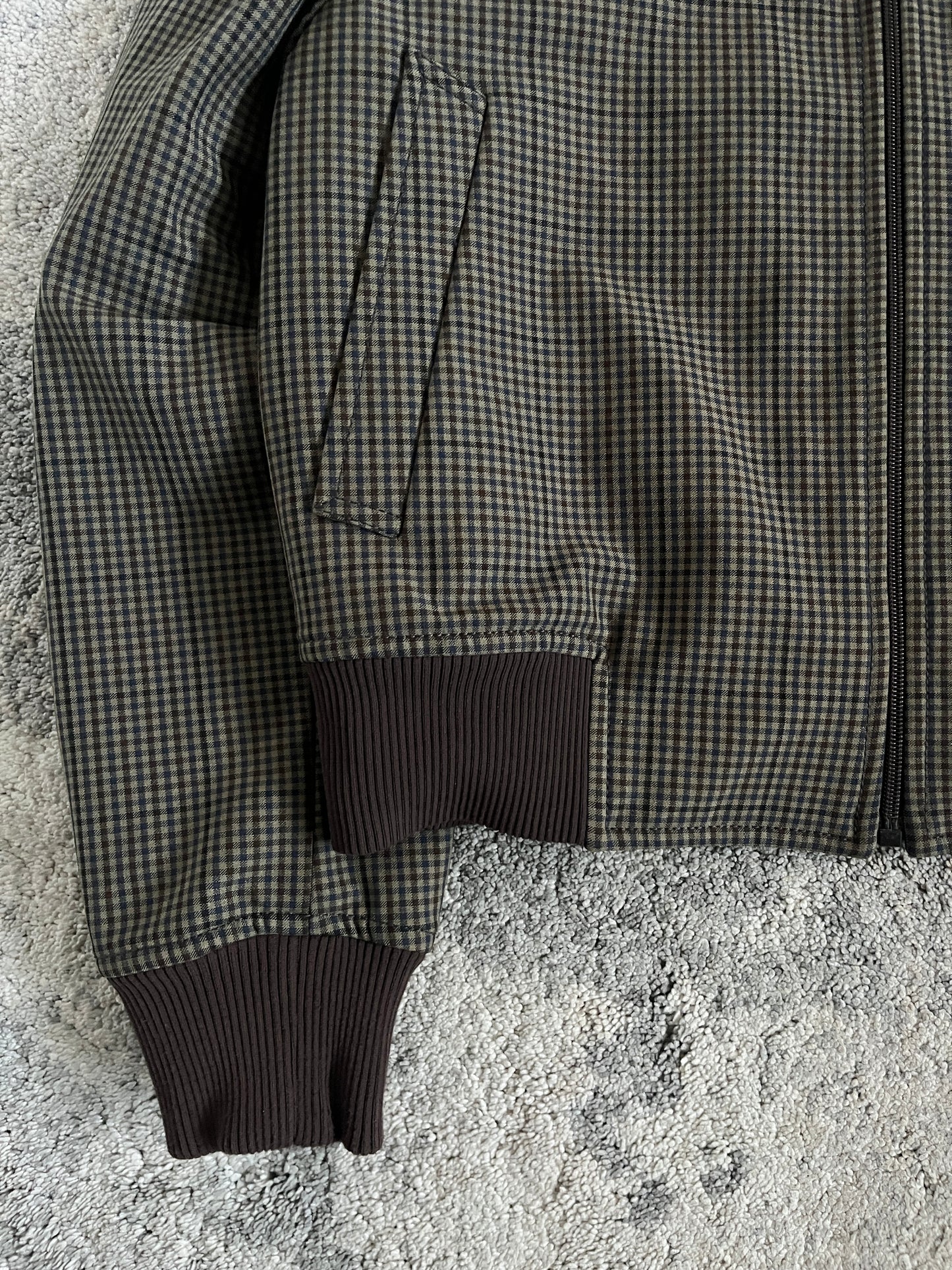Prada FW2000 tartan nylon bomber