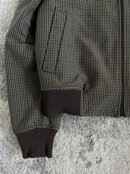 Prada FW2000 tartan nylon bomber