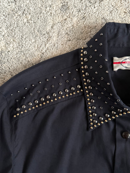 Prada 2010’s studded cotton shirt