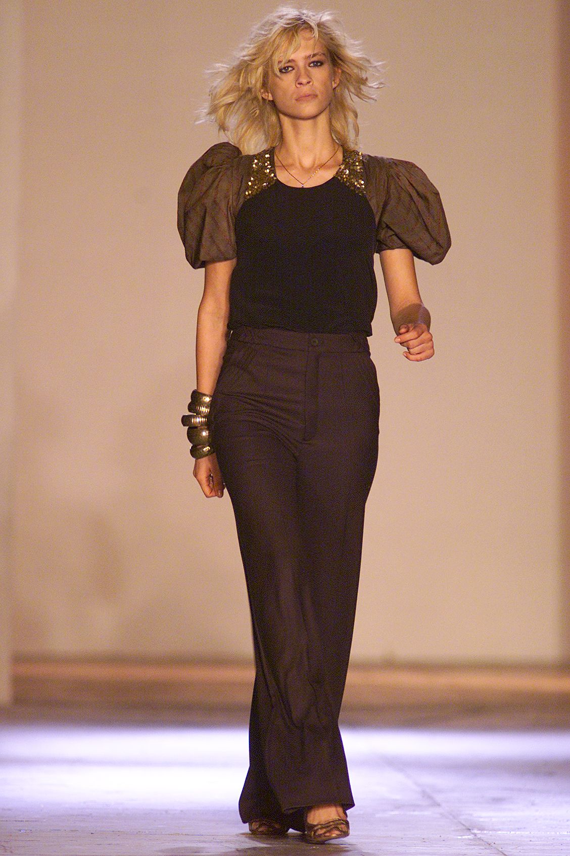 Chloé SS2002 metal sequins tank top