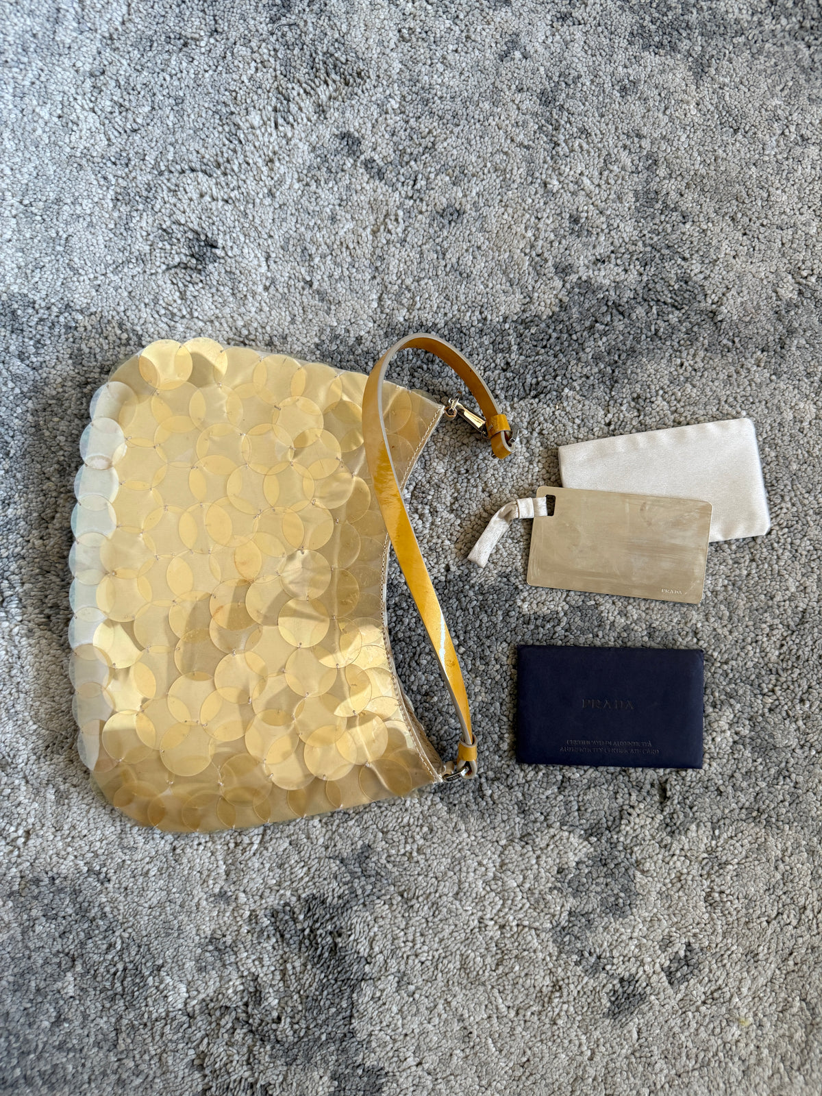 Prada SS2000 sequins & silk bag