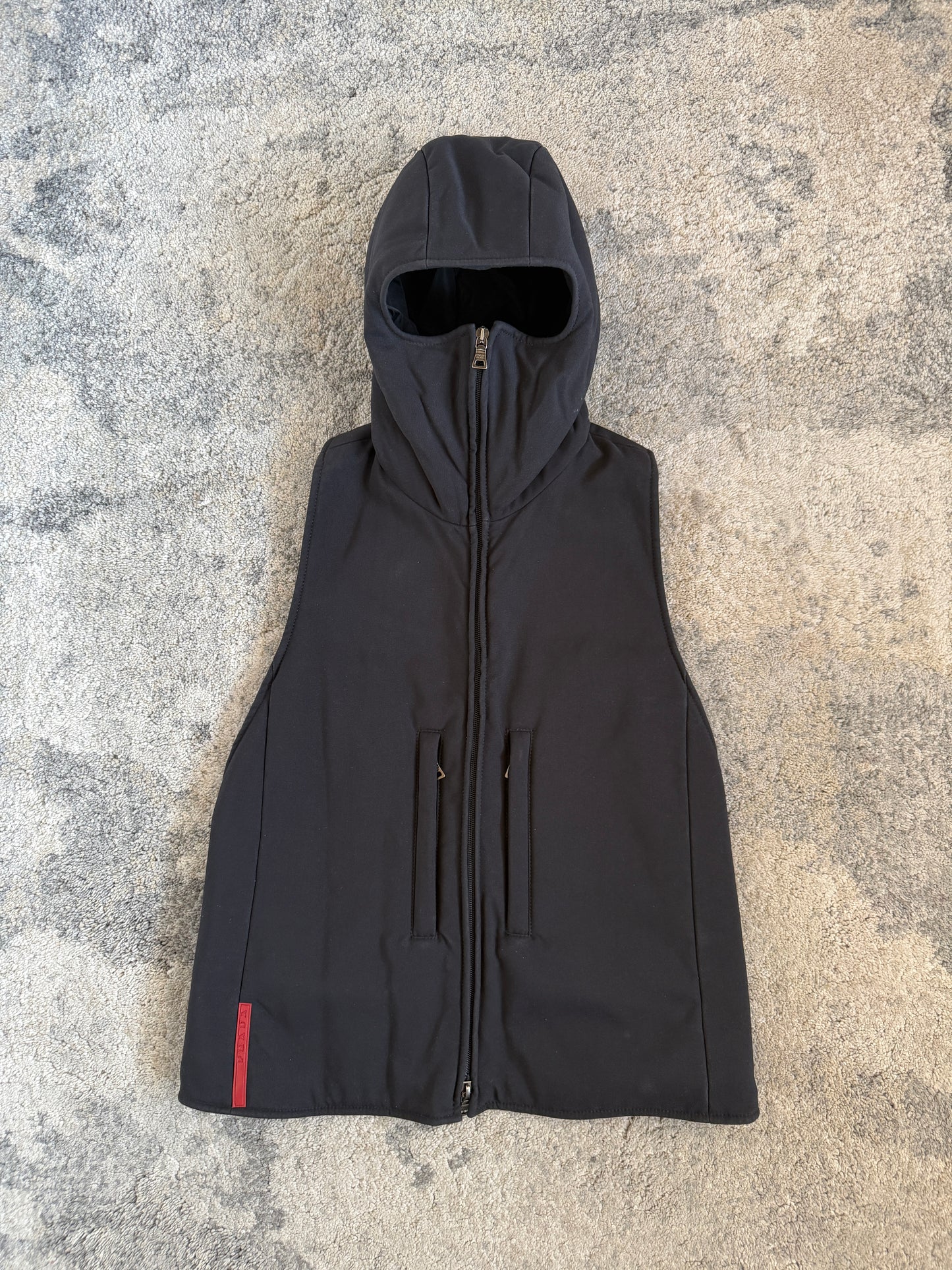 Prada FW1999 ninja hood nylon  vest