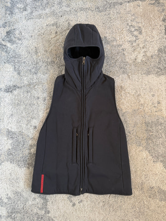 Prada FW1999 ninja hood nylon  vest