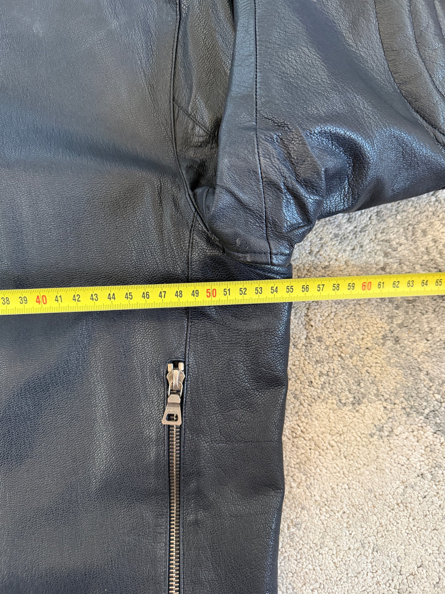 Prada 1999 leather motorcycle jacket