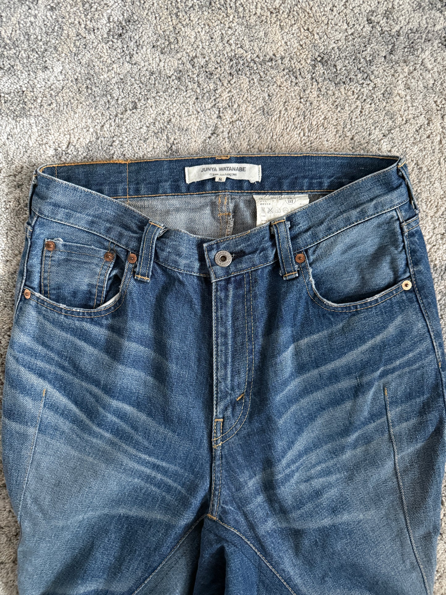 Junya Watanabe SS2009 reconstructed denim skirt