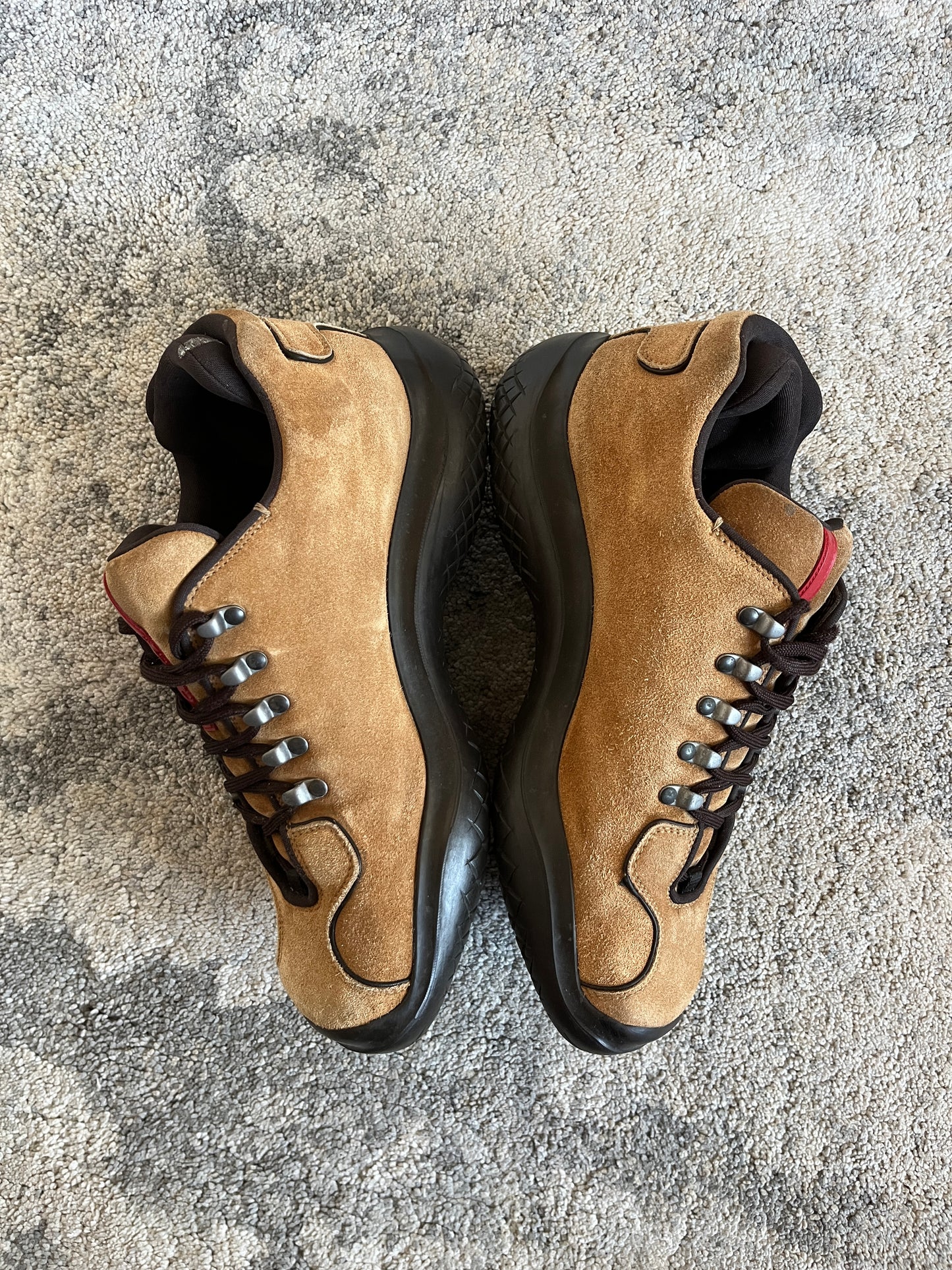 Prada FW1999 suede hiking shoes