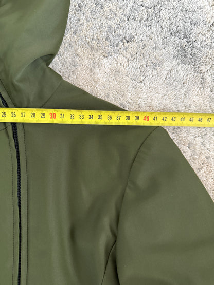 Prada 1999 nylon asymetrical zip jacket