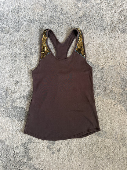 Chloé SS2002 metal sequins tank top