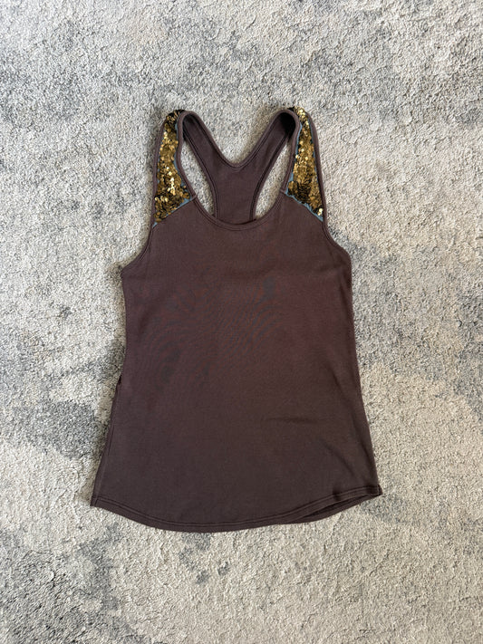 Chloé SS2002 metal sequins tank top