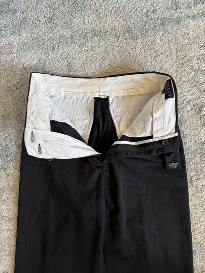Gucci 1997 cotton flared pants by Tom Ford