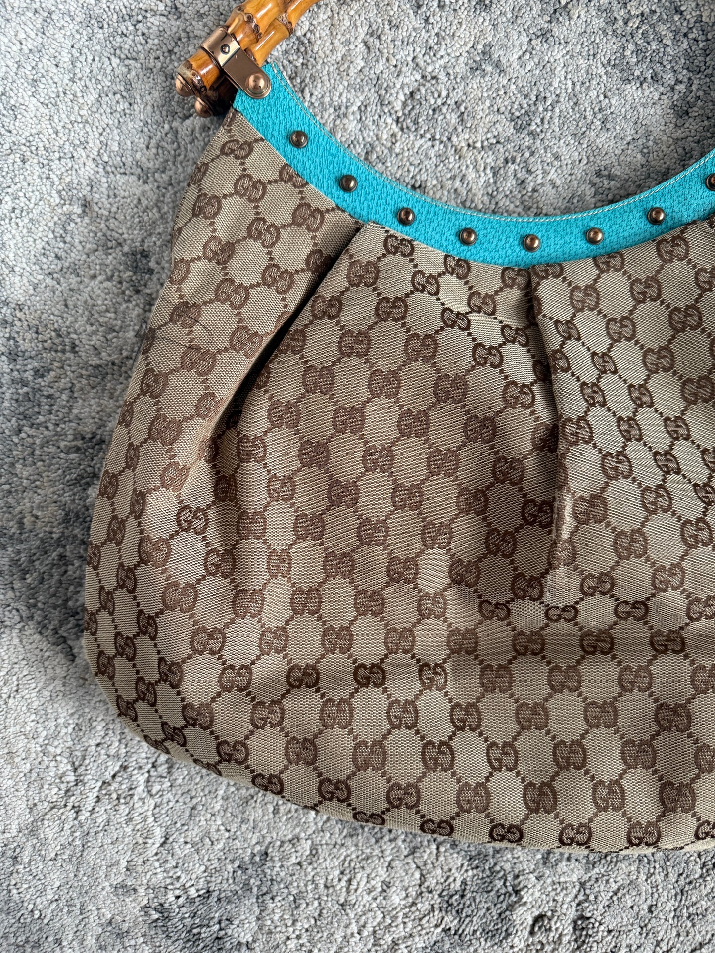 Gucci 2000’s monogram with bamboo handle