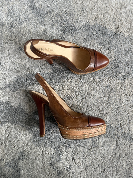Prada SS2009 leather heels