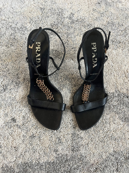 Prada 1990’s leather heels