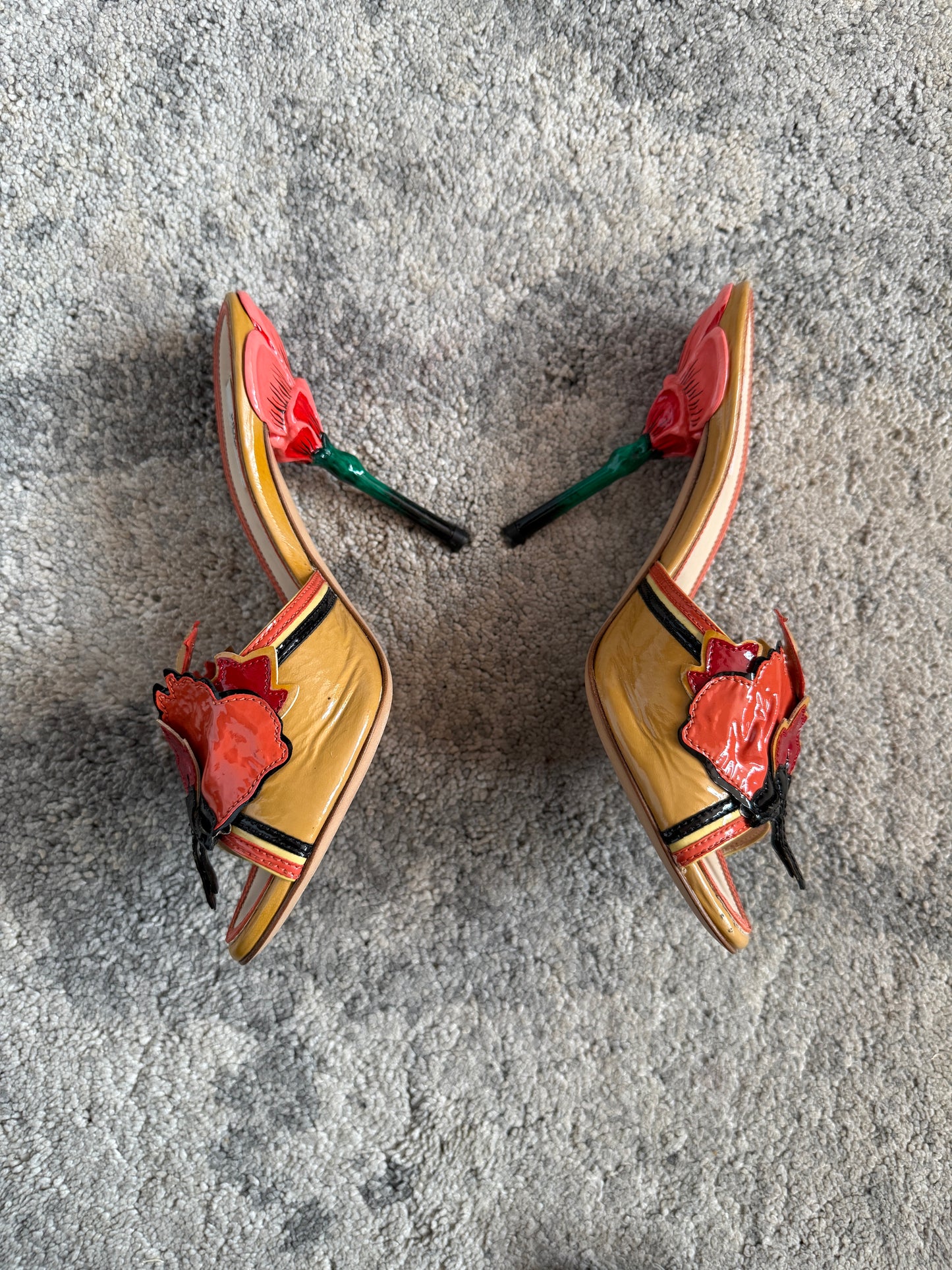 Prada 2008 resort floral heels